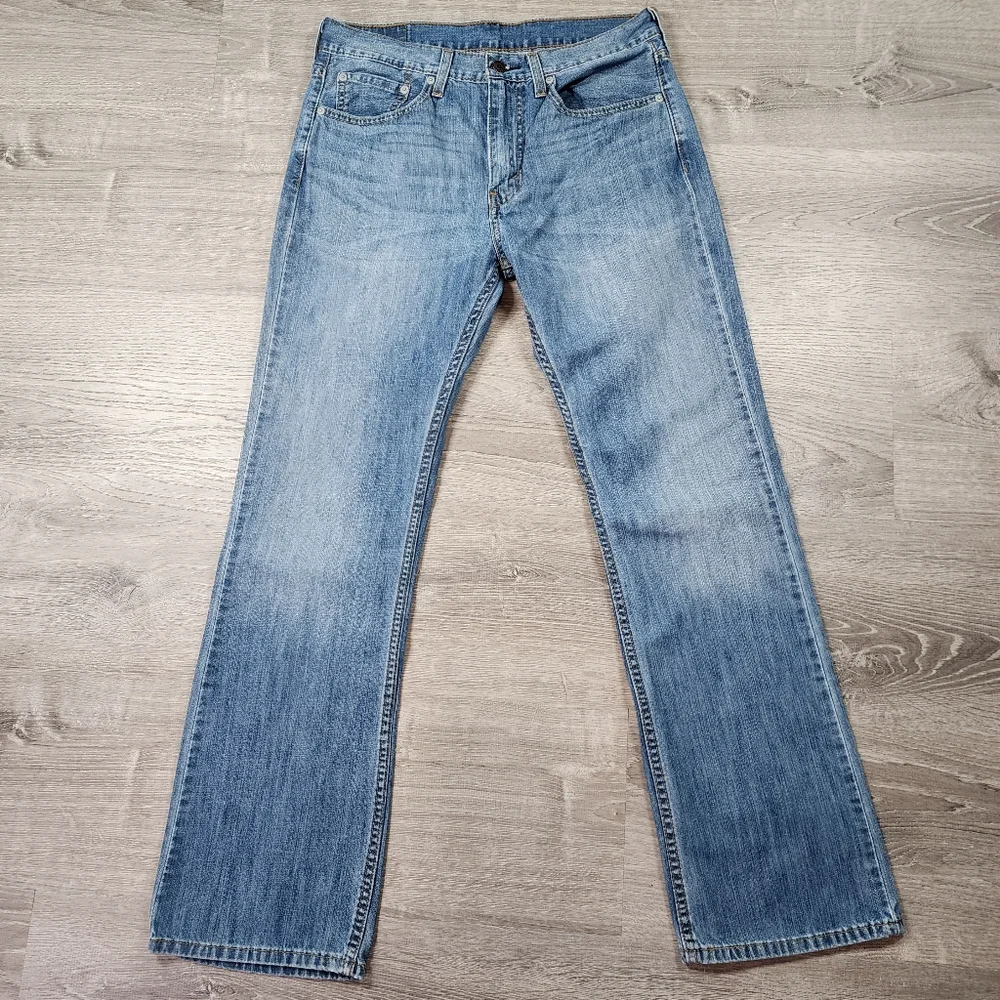 LEVI'S 527 Light Blue Wash Denim Jeans Men's 32 x 32